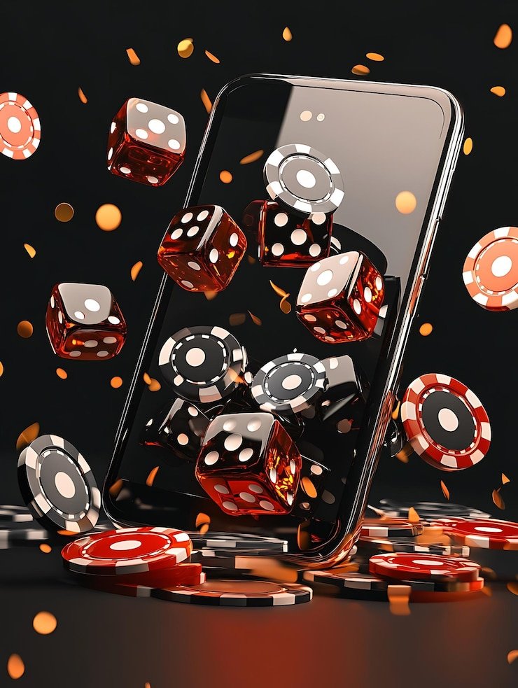 Dealer casino langsung terlihat berbicara dan melayani pemain di layar streaming